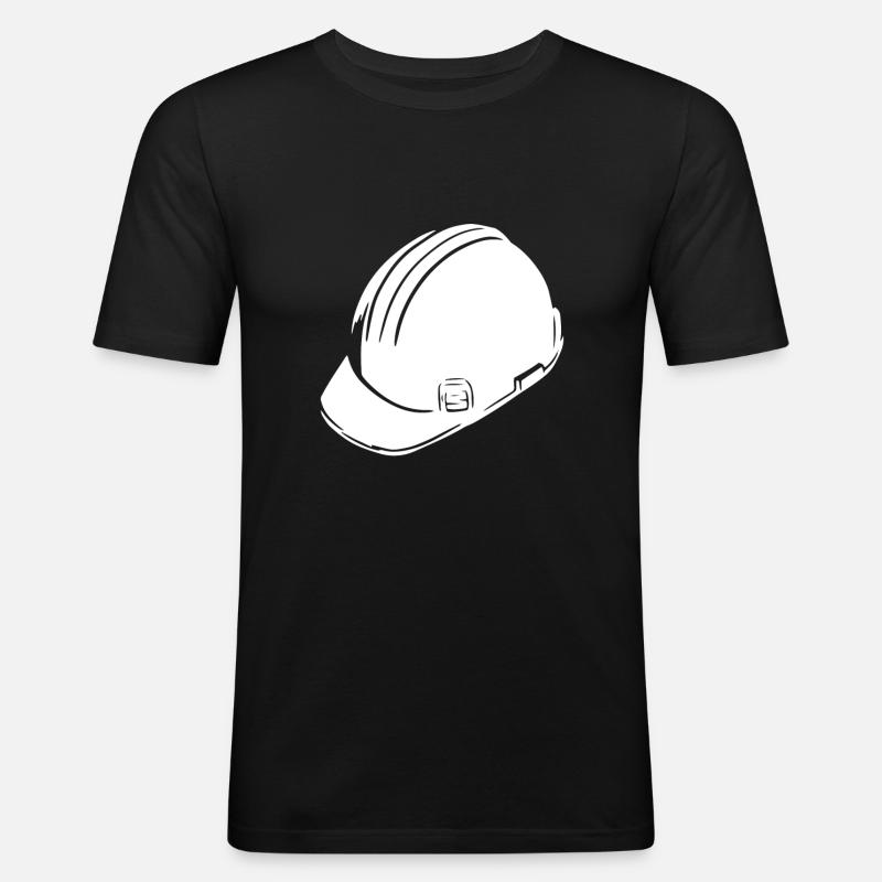 Bauherr - Männer Slim Fit T-Shirt - Schwarz