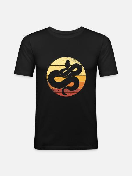 Snake - Men's Slim Fit T-Shirt - black