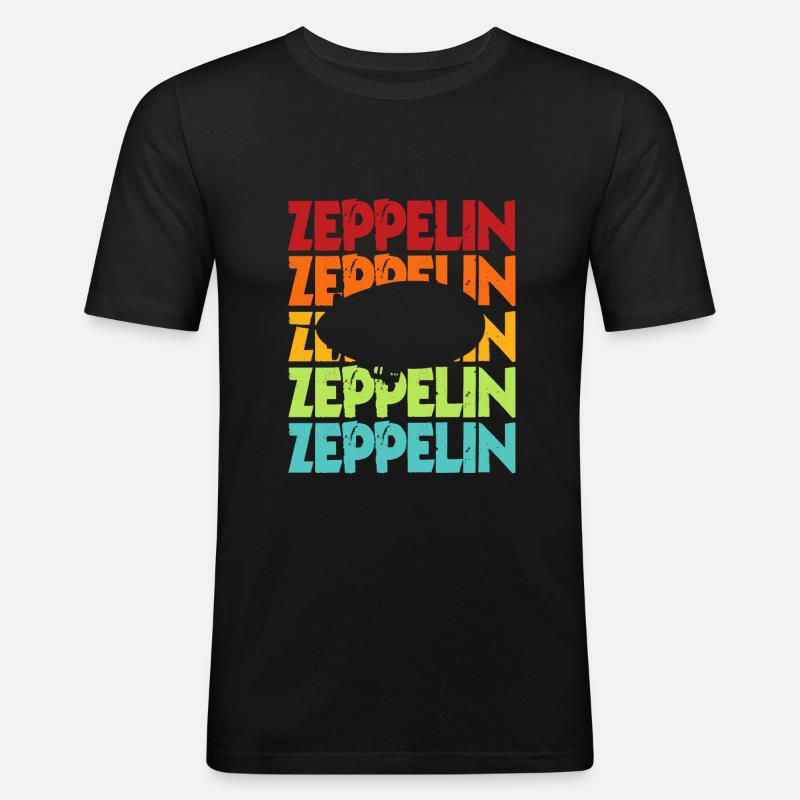 Zeppelin - Männer Slim Fit T-Shirt - Schwarz