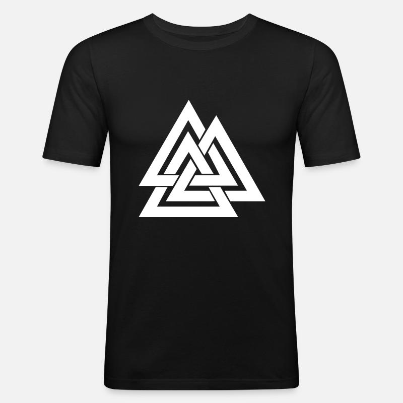 WALKNUT - Männer Slim Fit T-Shirt - Schwarz