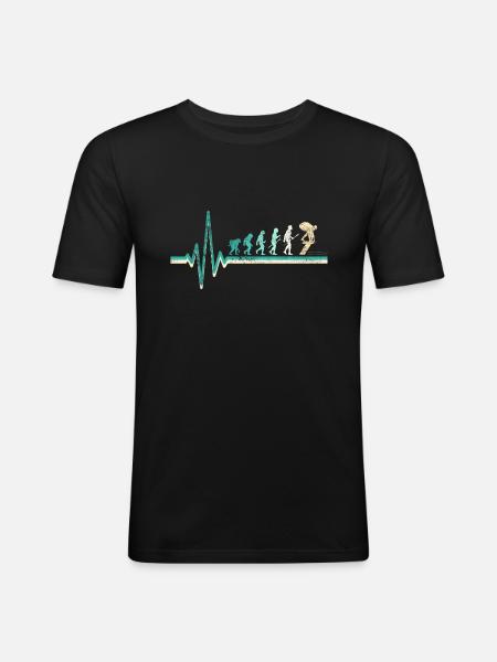 Nageurs nageurs Evolution - T-shirt près du corps Homme - noir