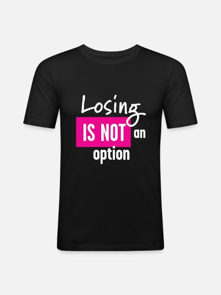Cancer Fight - Men's Slim Fit T-Shirt - black