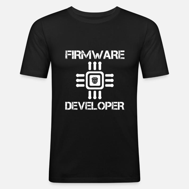 Firmware Entwickler - Männer Slim Fit T-Shirt - Schwarz