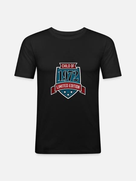 Child of 1972 - Men's Slim Fit T-Shirt - black
