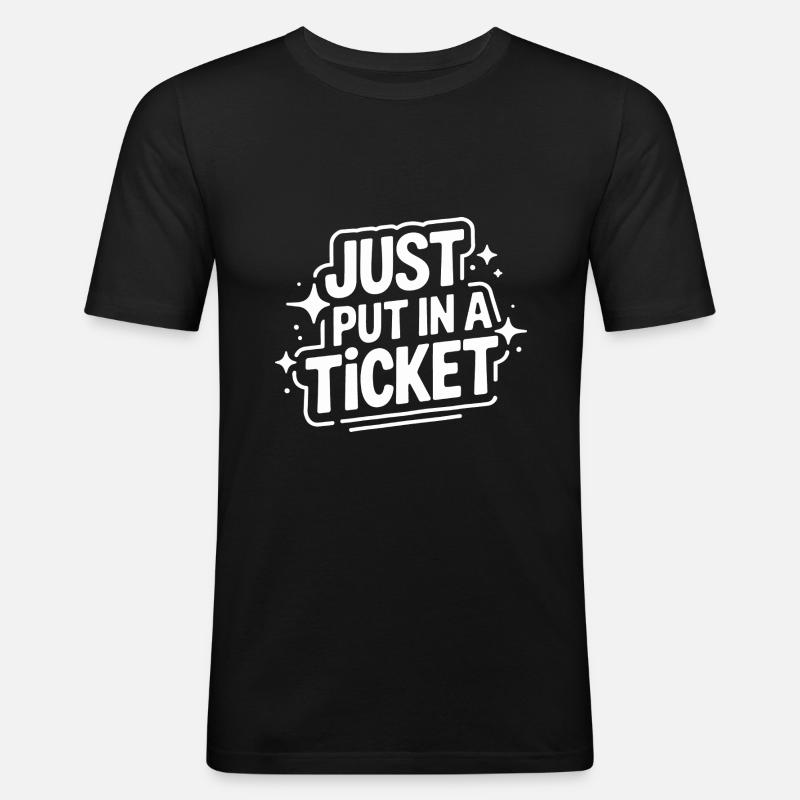 Technischer Support Computerfreak Nerd - Männer Slim Fit T-Shirt - Schwarz