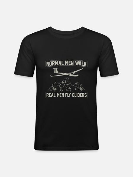 Glisse - T-shirt près du corps Homme - noir