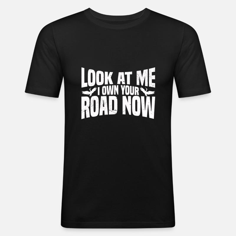 Kanadischer Kranich - Männer Slim Fit T-Shirt - Schwarz