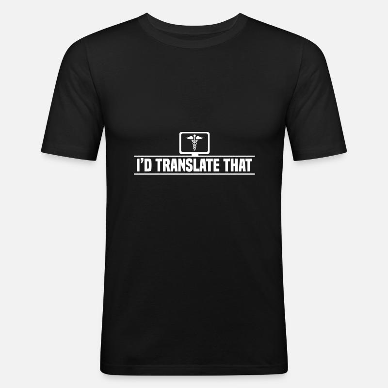 Klinische Kodierfachkraft - Männer Slim Fit T-Shirt - Schwarz