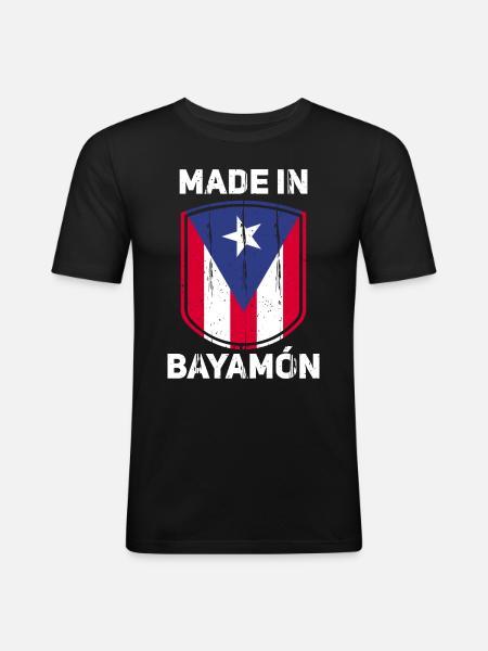 Puerto Rico - Men's Slim Fit T-Shirt - black