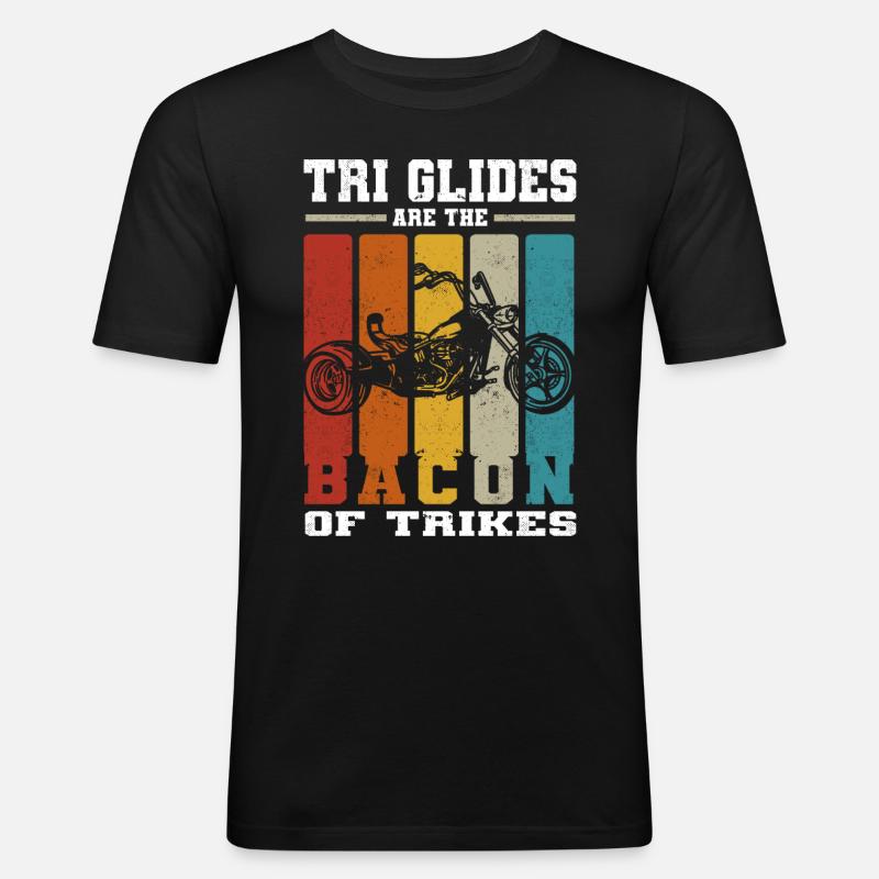 Triker - Männer Slim Fit T-Shirt - Schwarz