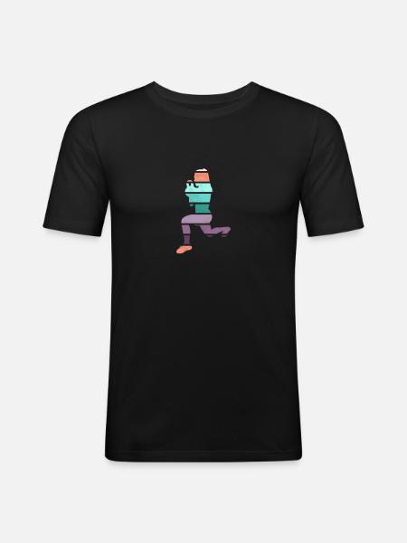 Retro HIIT - Men's Slim Fit T-Shirt - black
