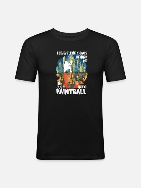 Chaos Paintball - Men's Slim Fit T-Shirt - black