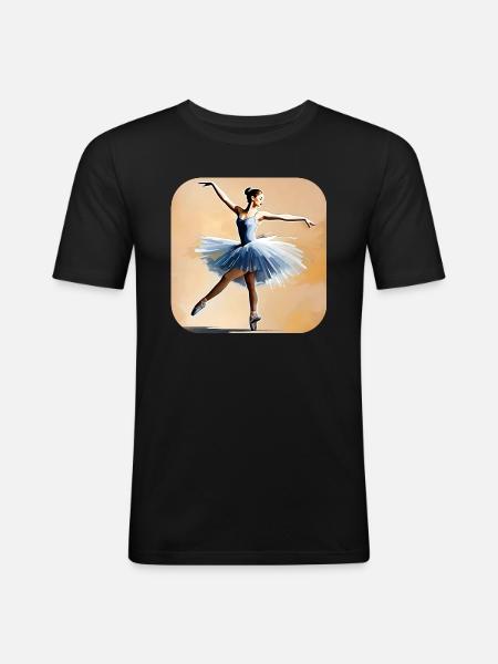 Prima Ballerina II - Men's Slim Fit T-Shirt - black