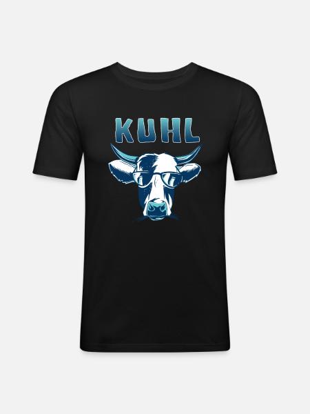 Cool cows - Men's Slim Fit T-Shirt - black