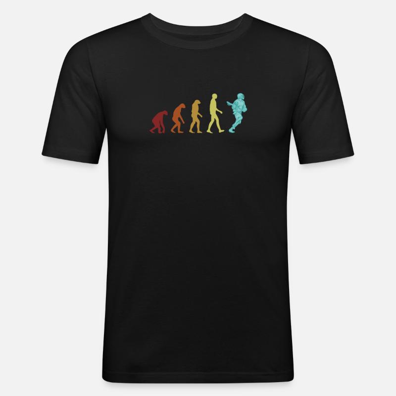 Lacrosse Evolution Polocrosse Intercrosse Trainer - Männer Slim Fit T-Shirt - Schwarz