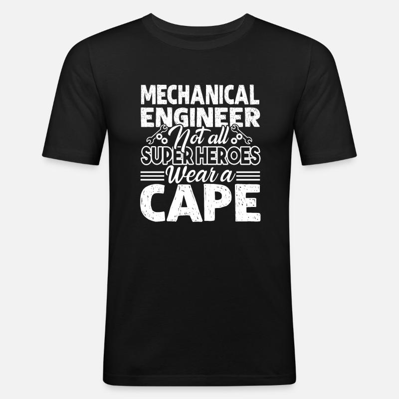 Mechanical Engineer Mechanical Engineer Hero - Men's Slim Fit T-Shirt - black