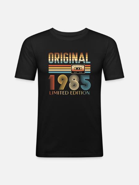 40 års fødselsdag Original 1985 40 år gammel gave - Herre Slim Fit T-Shirt - sort