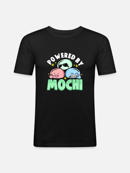 Powered by mochi - Men's Slim Fit T-Shirt - black