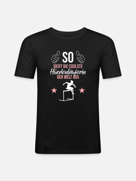 World's best hurdler - Men's Slim Fit T-Shirt - black