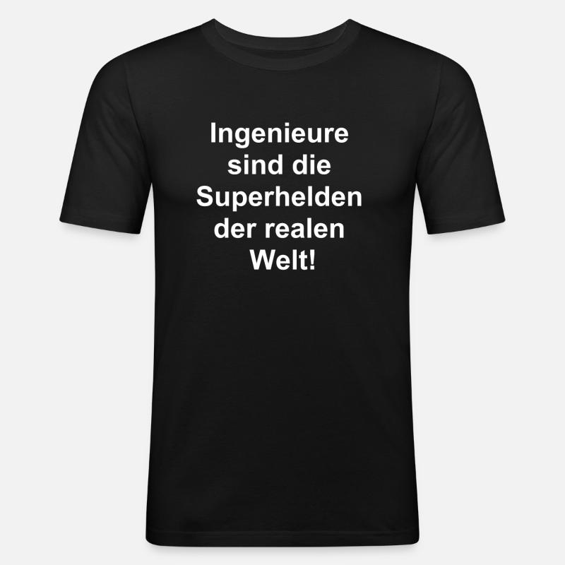 Engineer Gift - Men's Slim Fit T-Shirt - black