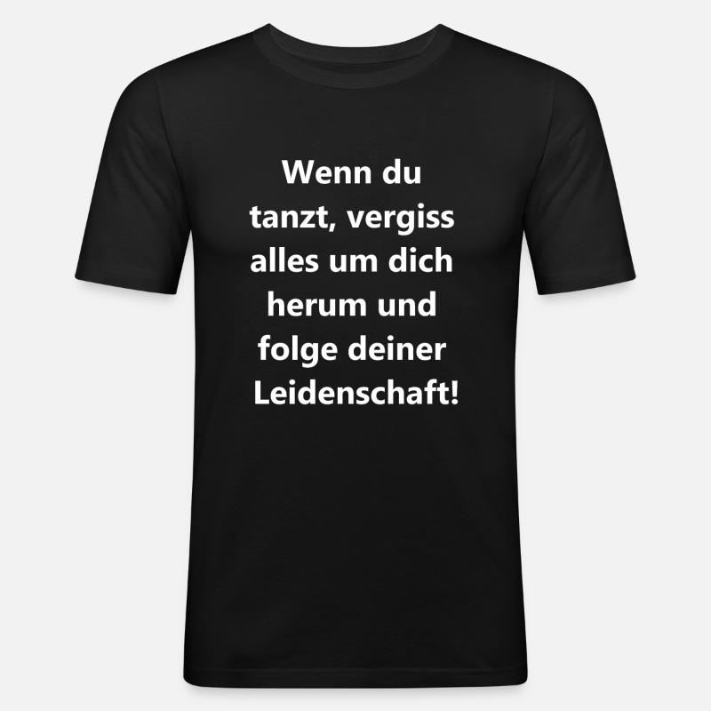 Dancing Hearts Gift - Men's Slim Fit T-Shirt - black