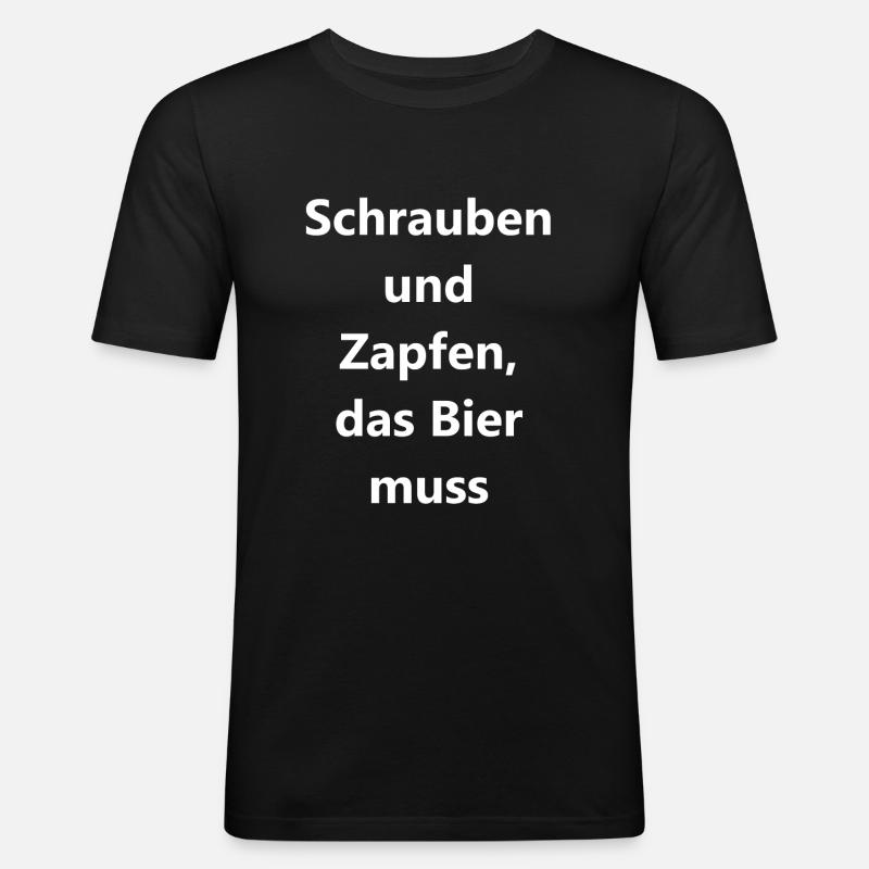 Personalized Workshop Gift - Men's Slim Fit T-Shirt - black