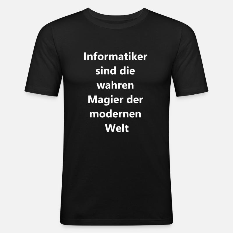 Magic Code Gift - Men's Slim Fit T-Shirt - black