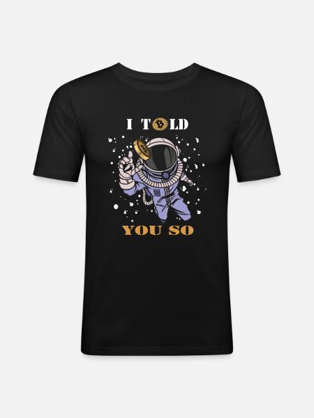 Bitcoin - Men's Slim Fit T-Shirt - black