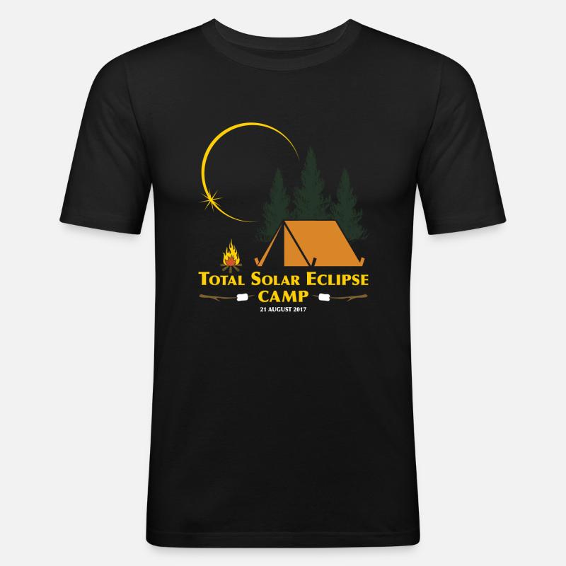 Total Solar Eclipse Camp - Men's Slim Fit T-Shirt - black
