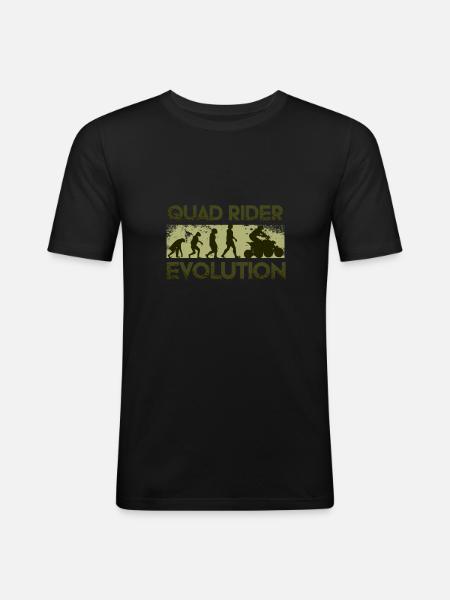 Quad Evolution - Men's Slim Fit T-Shirt - black