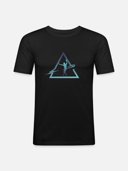 Slackline, Urban & Lifestyle - Men's Slim Fit T-Shirt - black