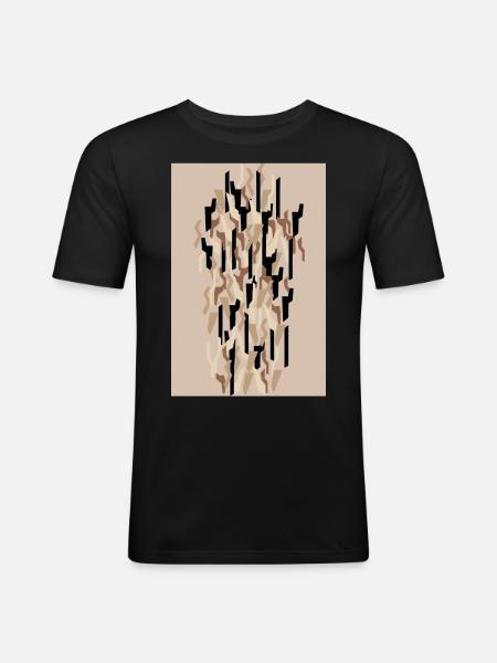 Camouflage Art Sand Gaming - Men's Slim Fit T-Shirt - black