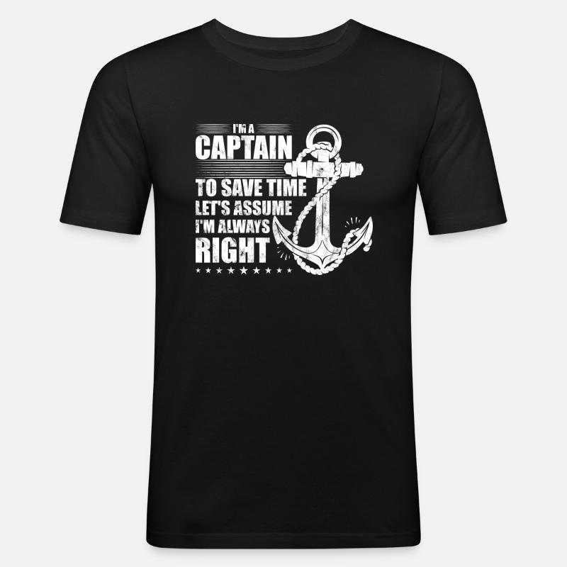 Schlepper Schleppboot Tug Life - Männer Slim Fit T-Shirt - Schwarz