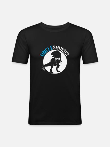 Unclesaurus - T-shirt près du corps Homme - noir