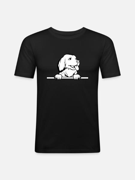 Golden Retriever Dog Lovers - Men's Slim Fit T-Shirt - black