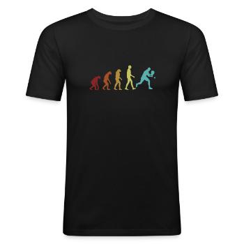 Padel Evolution Padel Tennis Padel Tennis Padel - T-shirt près du corps Homme - noir - Devant - Nik (191cm)