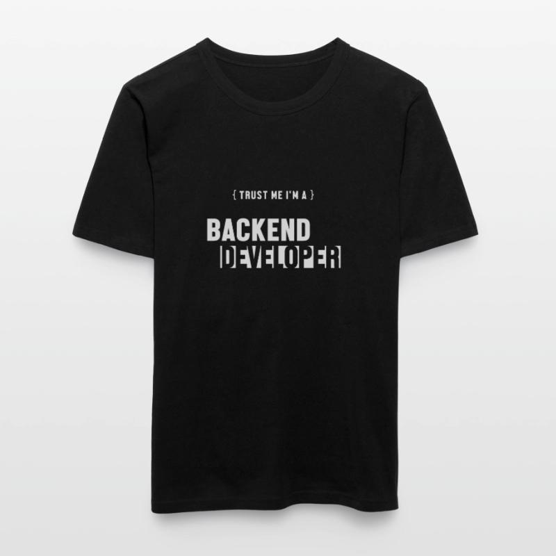 Trust Me I'm Backend Developer Developer Coder Männer Slim Fit T-Shirt