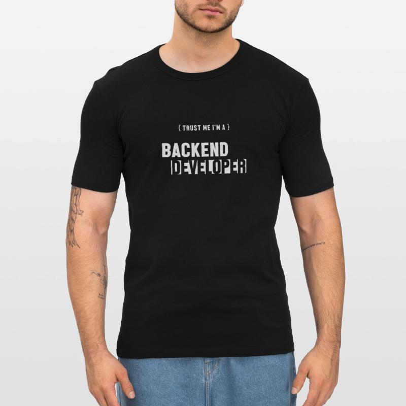 Trust Me I'm Backend Developer Developer Coder Männer Slim Fit T-Shirt