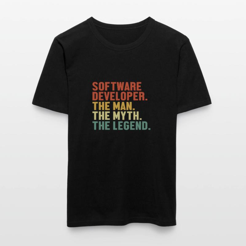 Software Developer Man Myth Legend Developer Männer Slim Fit T-Shirt