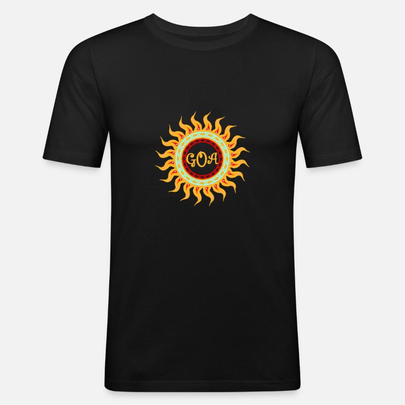 goa - Männer Slim Fit T-Shirt - Schwarz
