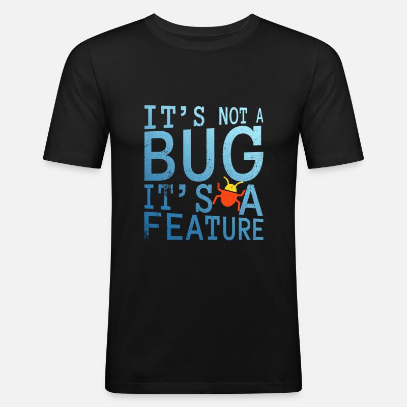 Idée cadeau programmeur codeur - T-shirt près du corps Homme - noir