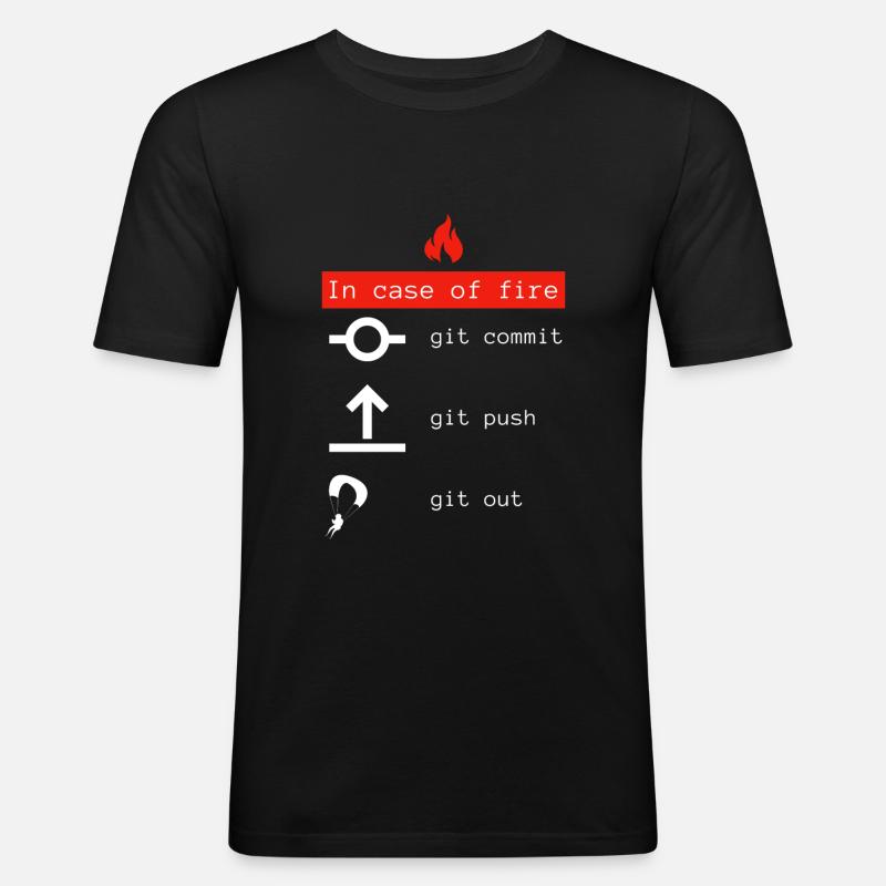 Idée cadeau programmeur codeur - T-shirt près du corps Homme - noir