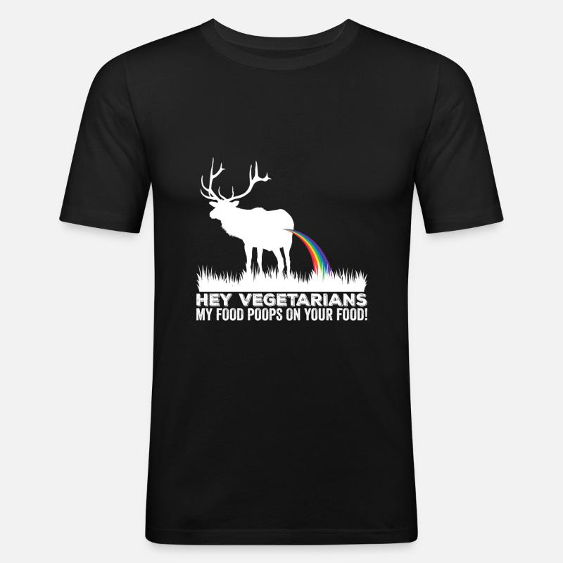 Hunter Funny gift idea - Men's Slim Fit T-Shirt - black