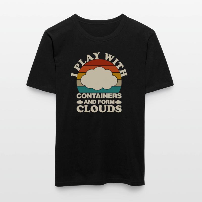 Cloud Computing Informatik Tech Männer Slim Fit T-Shirt