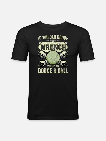 Dodgeball Team Sports - Men's Slim Fit T-Shirt - black