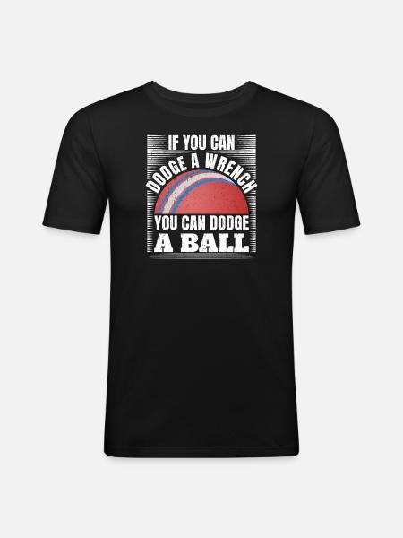 Dodgeball Team Sports - Men's Slim Fit T-Shirt - black