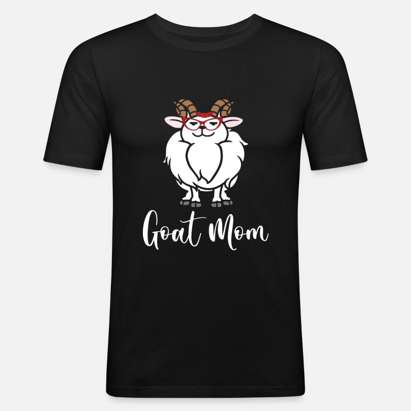 Ziege Geiss - Männer Slim Fit T-Shirt - Schwarz