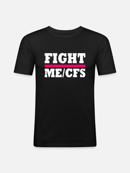 Me/cfs - fight me/cfs - Men's Slim Fit T-Shirt - black