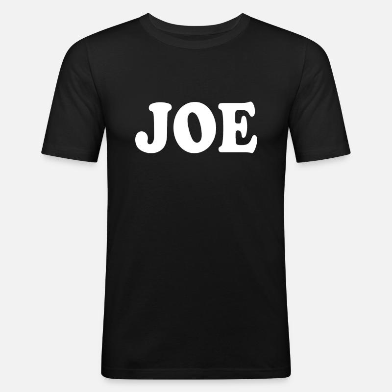 Joe - Männer Slim Fit T-Shirt - Schwarz