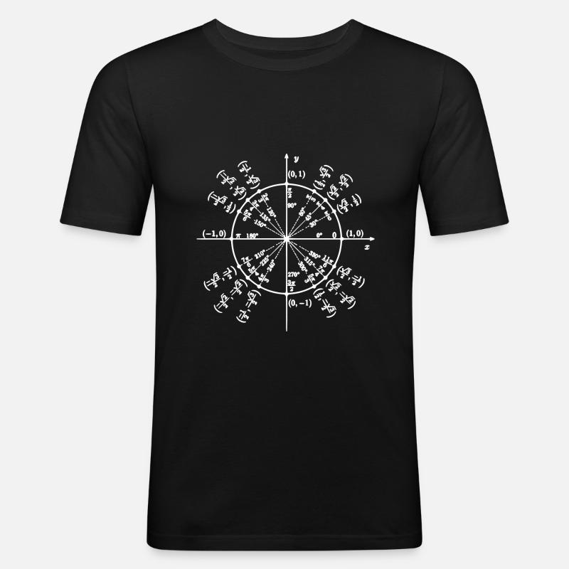 Unity Circle (Math Art) - T-shirt près du corps Homme - noir